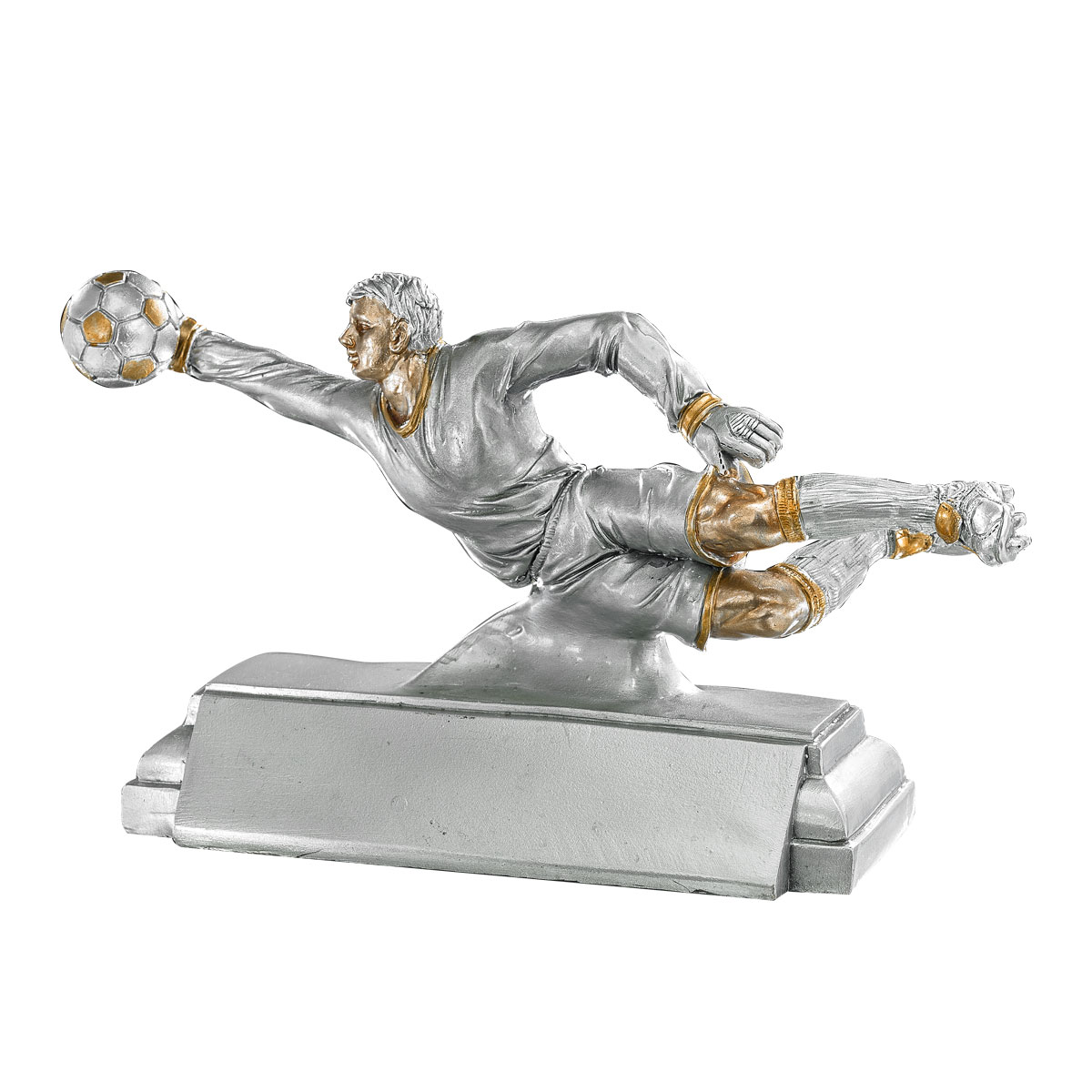 15841 Trofeo portero fútbol resina grabado 15841 - Imagen 1
