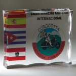 Trofeo metacrilato grabado con estuche