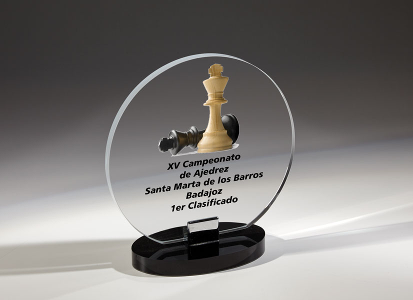 20111 Trofeo cristal grabado - Imagen 1