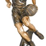 Trofeo baloncesto resina grabado 20306