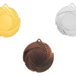 Medallas grabadas con cinta oro plata bronce 26-6206