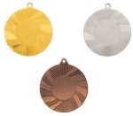 Medallas grabadas láser con cinta oro plata y bronce 26-6201