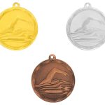 Medallas grabadas con cinta oro plata y bronce 26-6233