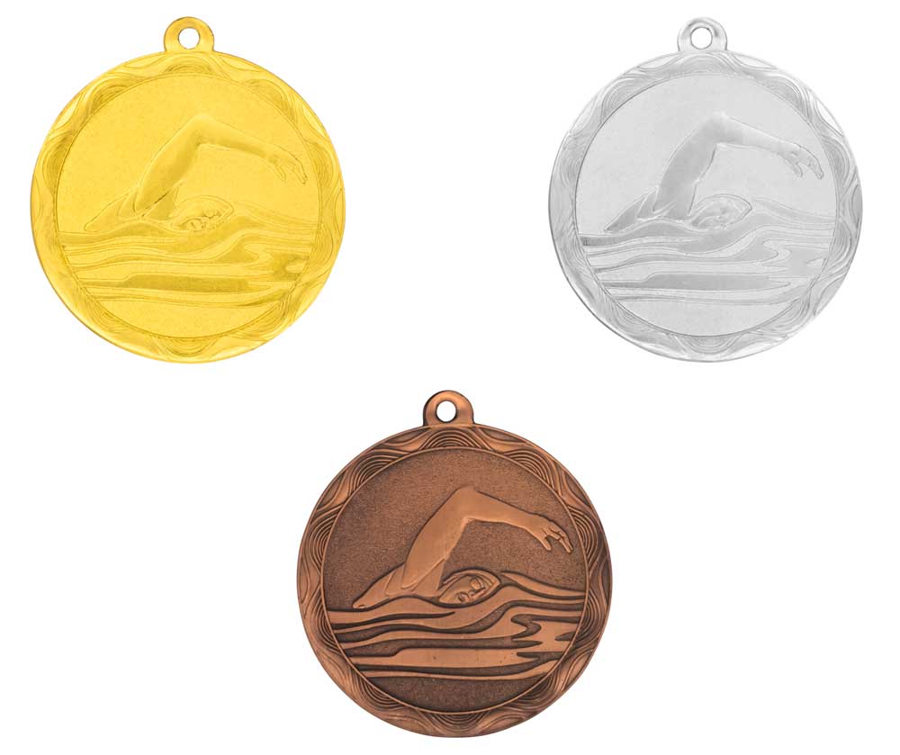 24-4029 Medallas grabadas con cinta oro plata y bronce 26-6233 - Imagen 1