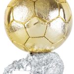 Trofeo balón dorado grabado 26-3200
