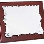 Placa de homenaje de aluminio plateado 4621