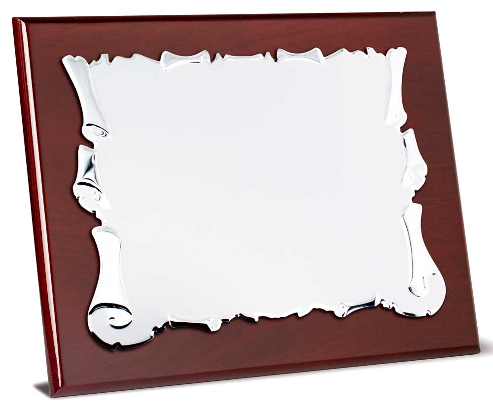 24-4621-placa Placa de homenaje de aluminio plateado 4621 - Imagen 1
