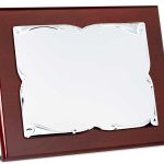 Placa de homenaje aluminio plateado 4624