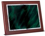 Placa homenaje aluminio marmolizado verde 4635