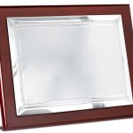 Placa homenaje aluminio especial sublimación grabada 4648