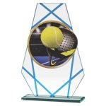 Trofeo pádel cristal grabado