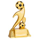 Trofeo fútbol resina grabado 24941
