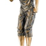 Trofeo petanca femenino resina grabado 52508