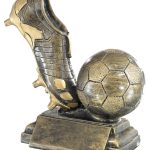 Trofeo fútbol resina grabado 52520