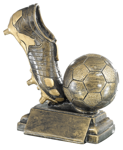 52520 Trofeo fútbol resina grabado 52520 - Imagen 1