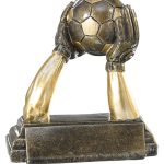 Trofeo portero fútbol resina grabado 52521