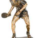 Trofeo tenis de mesa resina grabado 52523