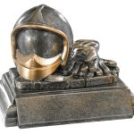 Trofeo bombero resina grabado 52540