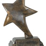 Trofeo estrella resina grabado 52570