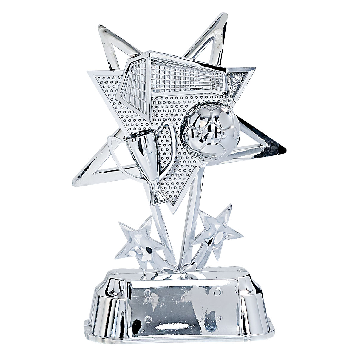 56902 Trofeo fútbol abs metalizado grabado 56902 - Imagen 1