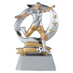 Trofeo fútbol resina grabado 61408