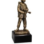 Trofeo bombero resina grabado 61501