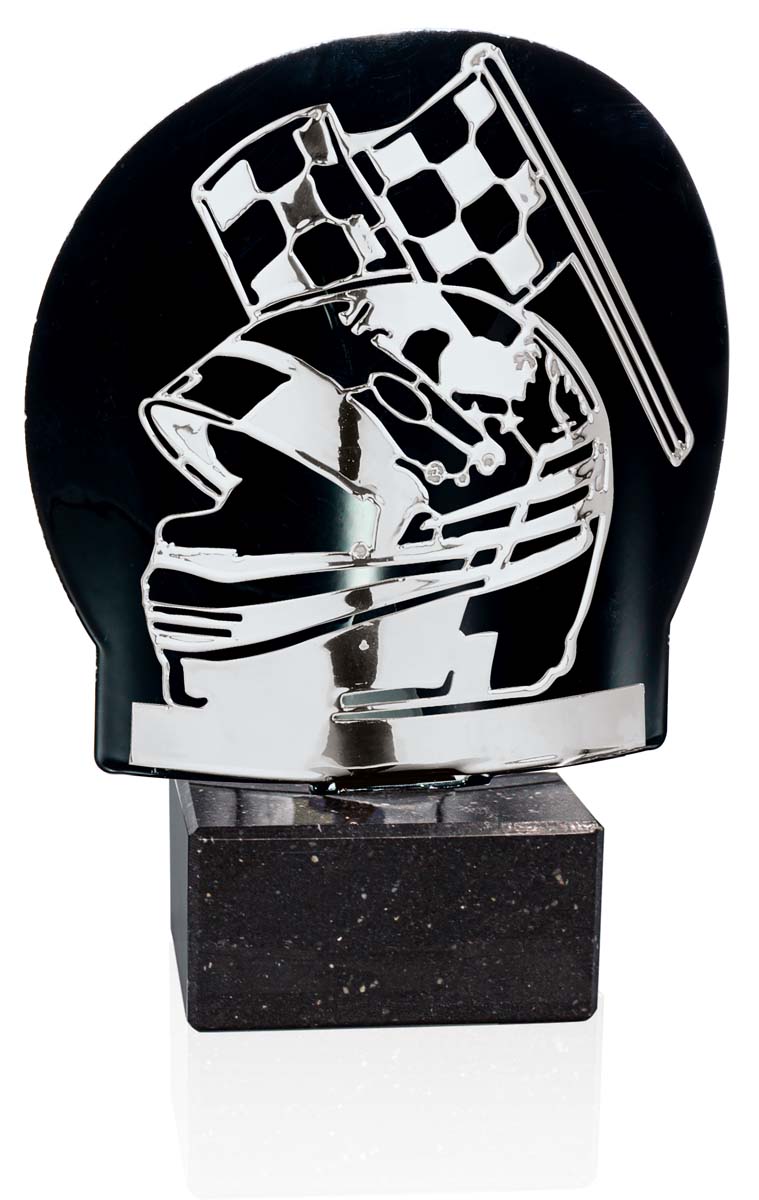 FM01A Trofeo motor plata metal grabado FM01A - Imagen 1