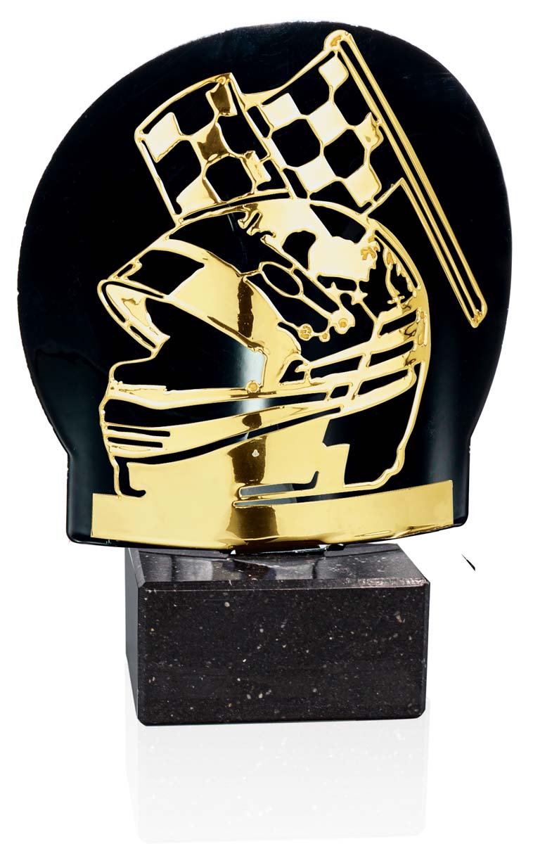 FM01D Trofeo motor oro metal grabada FM01D - Imagen 1