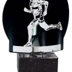 Trofeo atletismo plata metal grabado FM02A