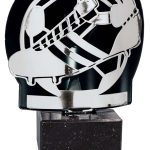 Trofeo fútbol plata metal grabado FM03A
