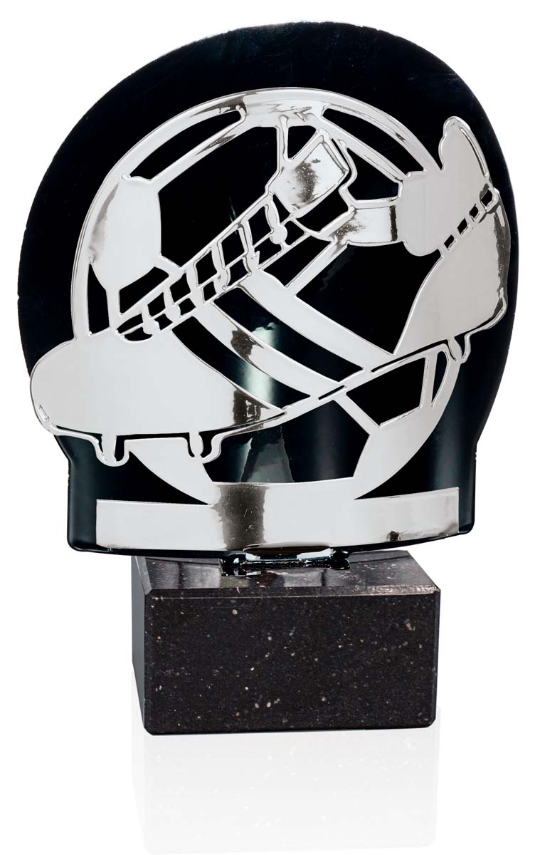 FM03A Trofeo fútbol plata metal grabado FM03A - Imagen 1