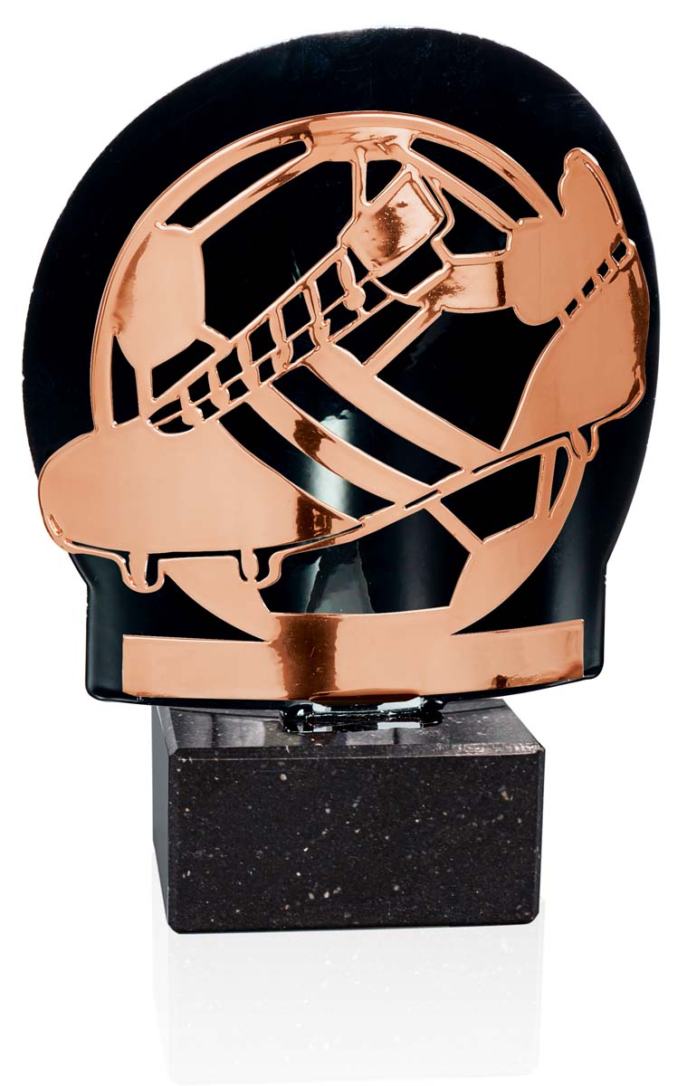 FM03B Trofeo fútbol cobre metal grabado FM03B - Imagen 1