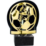 Trofeo fútbol metal grabado FM06