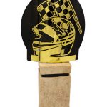 Trofeo motor oro metal grabado FX01D