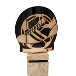 Trofeo fútbol cobre metal grabado FX03B