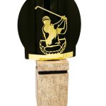 Trofeo golf metal grabado