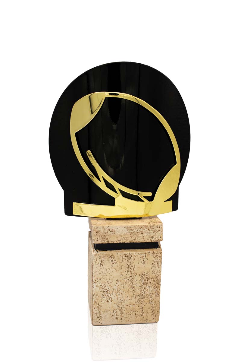 FX10 Trofeo rugby metal grabado - Imagen 1