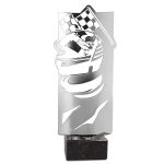 Trofeo motor metal grabado