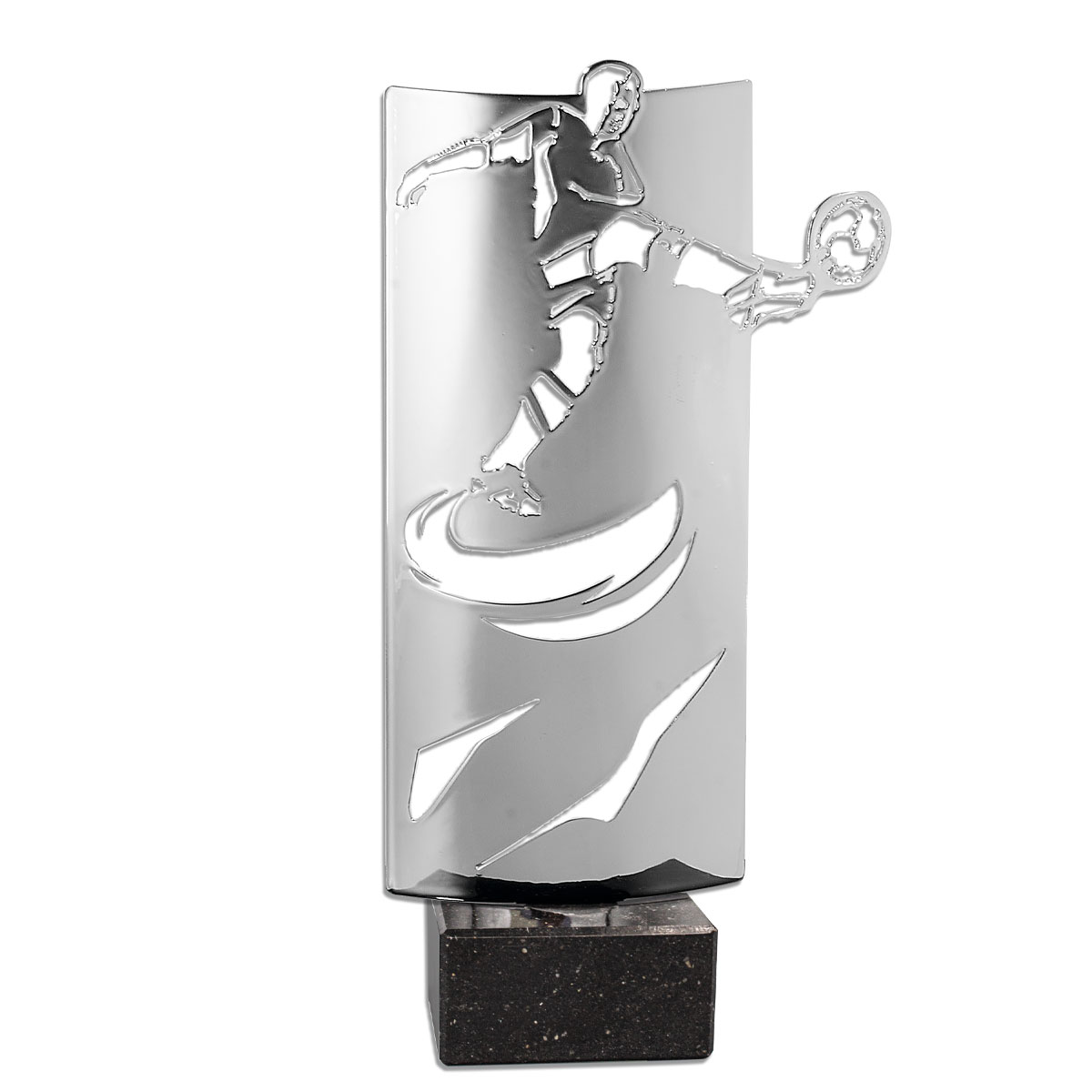 KX07-1 Trofeo fútbol metal grabado - Imagen 1