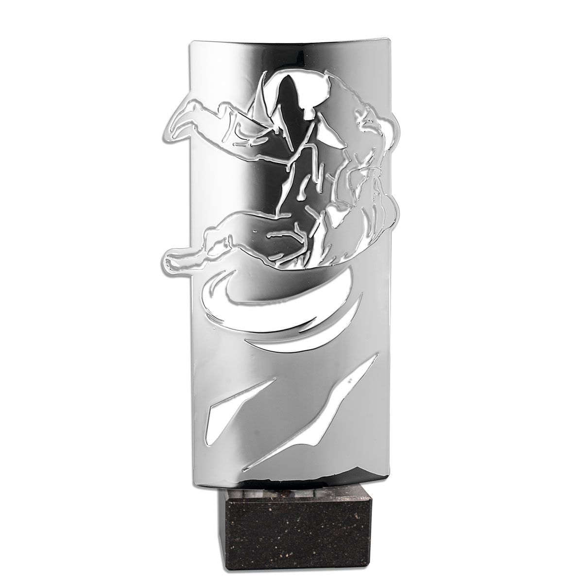 KX08 Trofeo judo metal grabado - Imagen 1