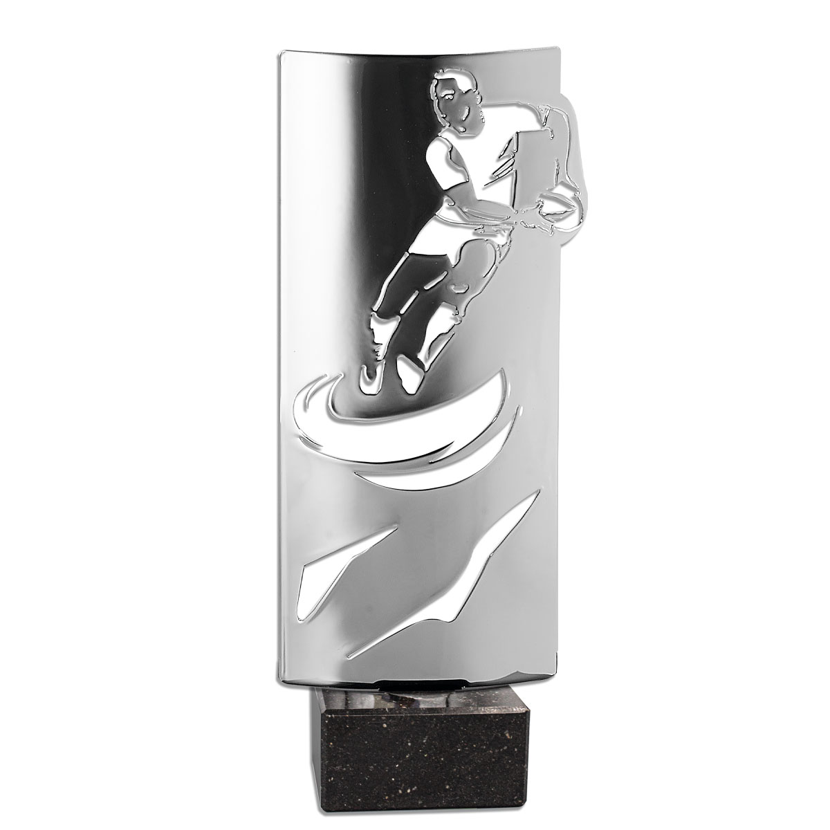KX11 Trofeo rugby metal grabado - Imagen 1