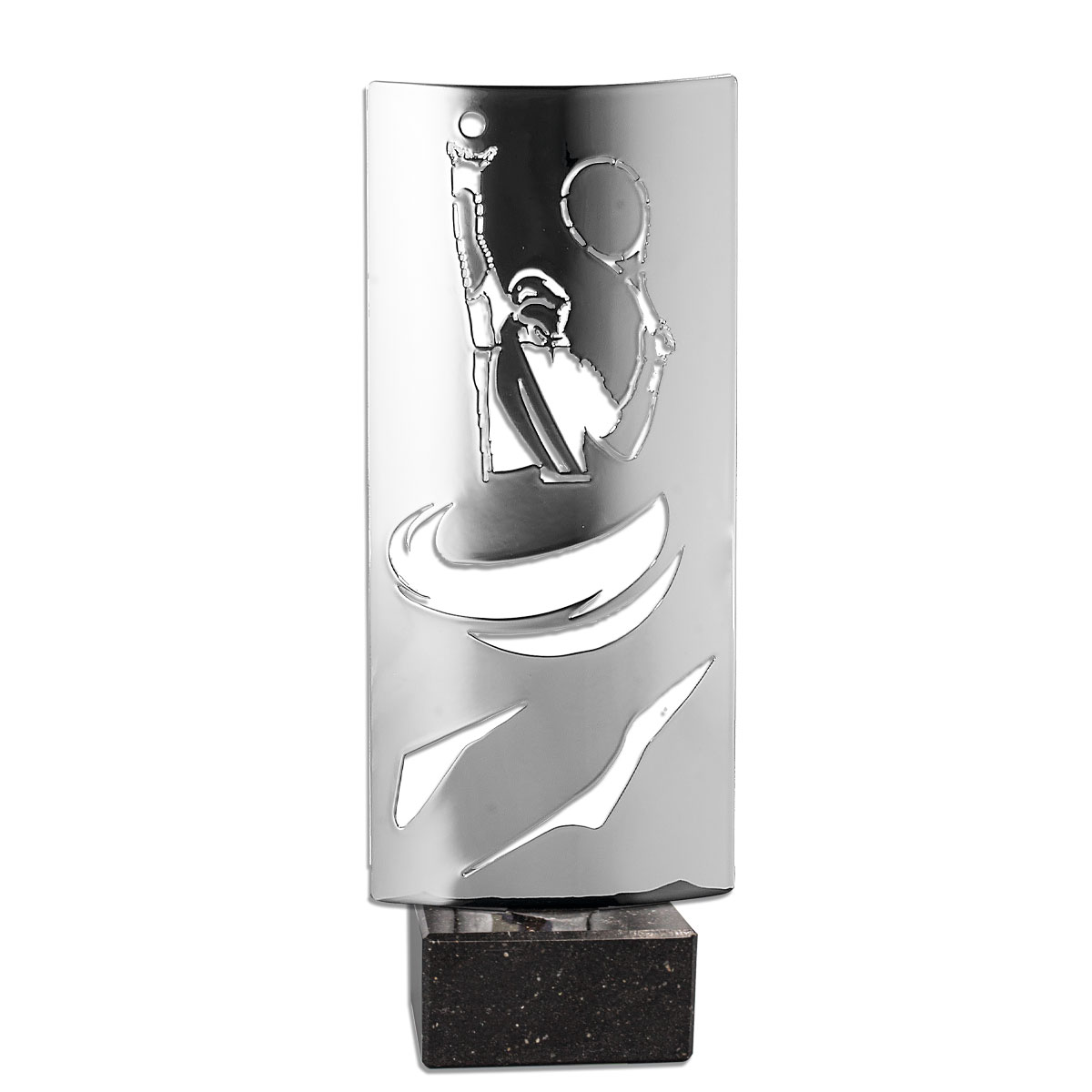 KX12 Trofeo tenis metal grabado - Imagen 1