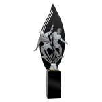 Trofeo fútbol metal grabado