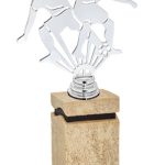 Trofeo metal fútbol grabado
