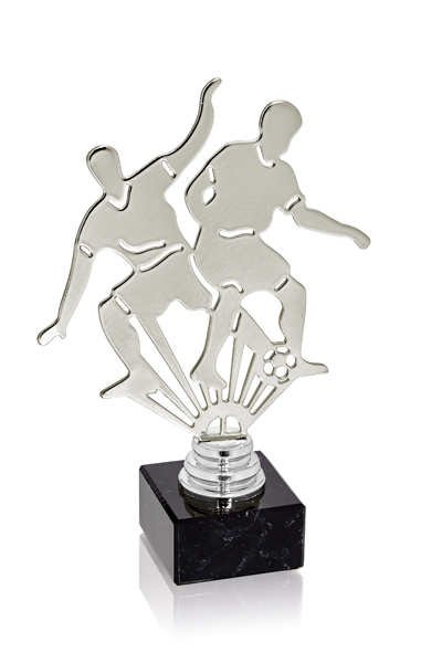 NTS01 Trofeo fútbol metal grabado - Imagen 1