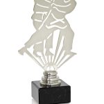 Trofeo judo metal grabado