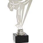 Trofeo artes marciales metal grabado