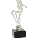 Trofeo baloncesto metal grabado