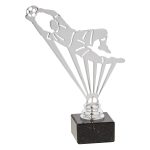 Trofeo portero metal grabado