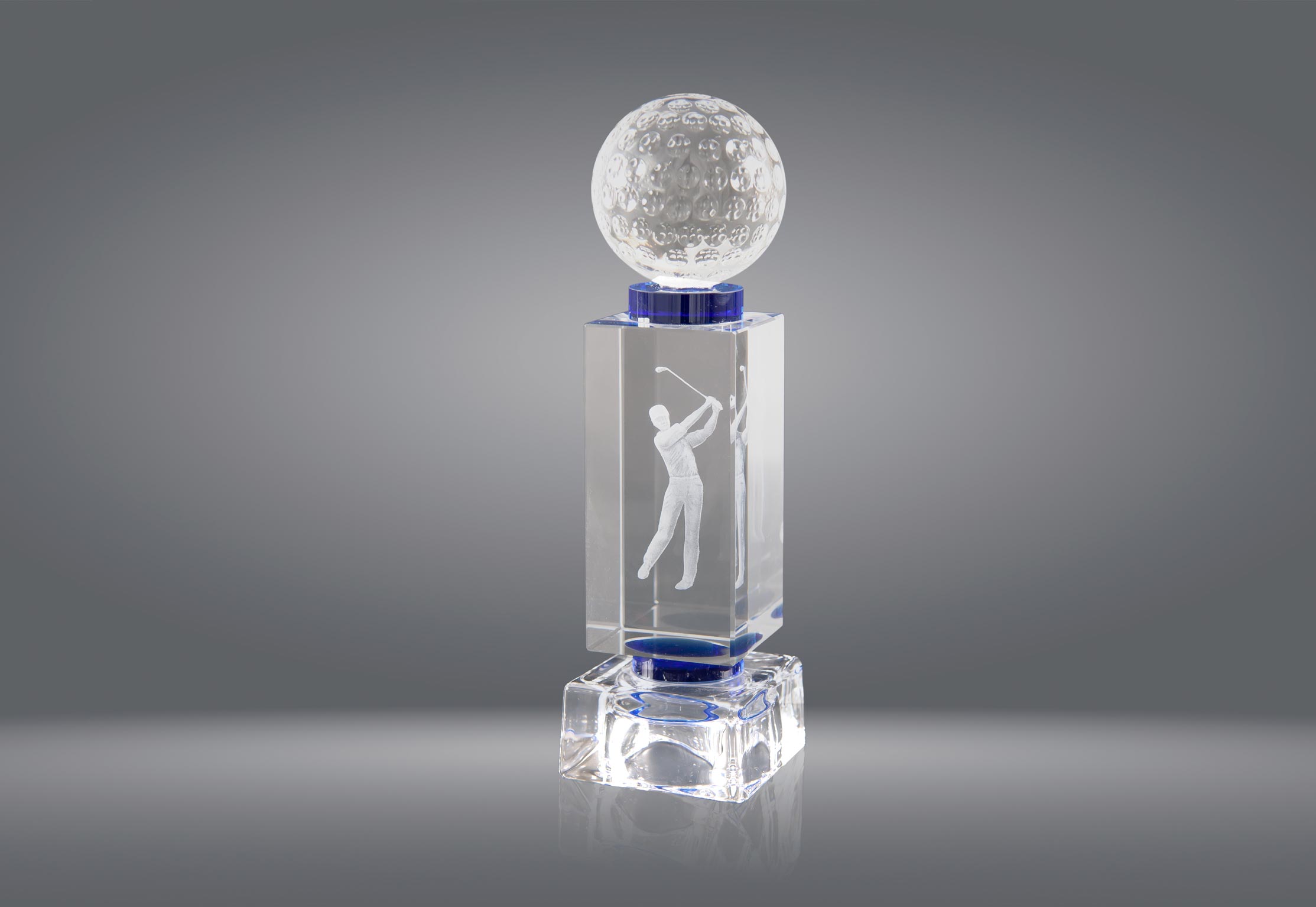 1063 Trofeo cristal varios deportes grabado 1063 - Imagen 1